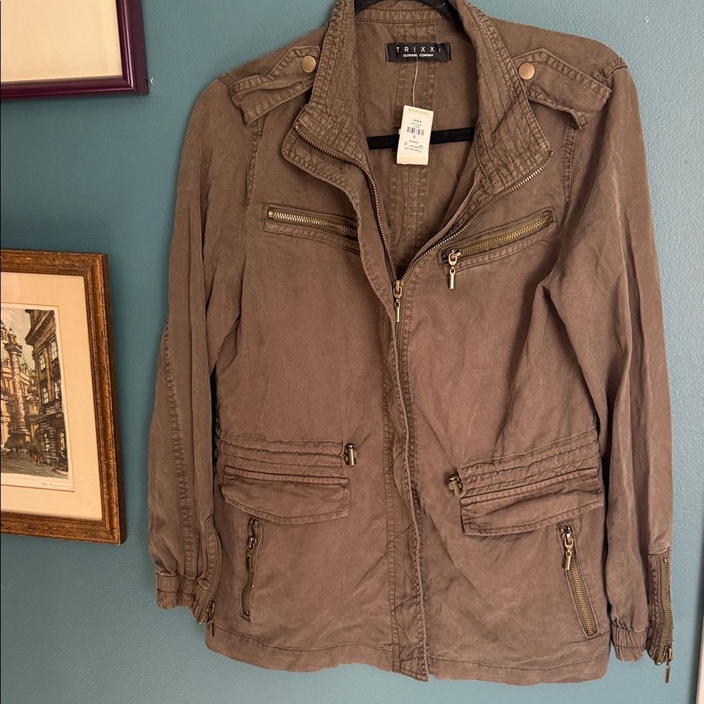 Trixxi Khaki Casual Jacket 184